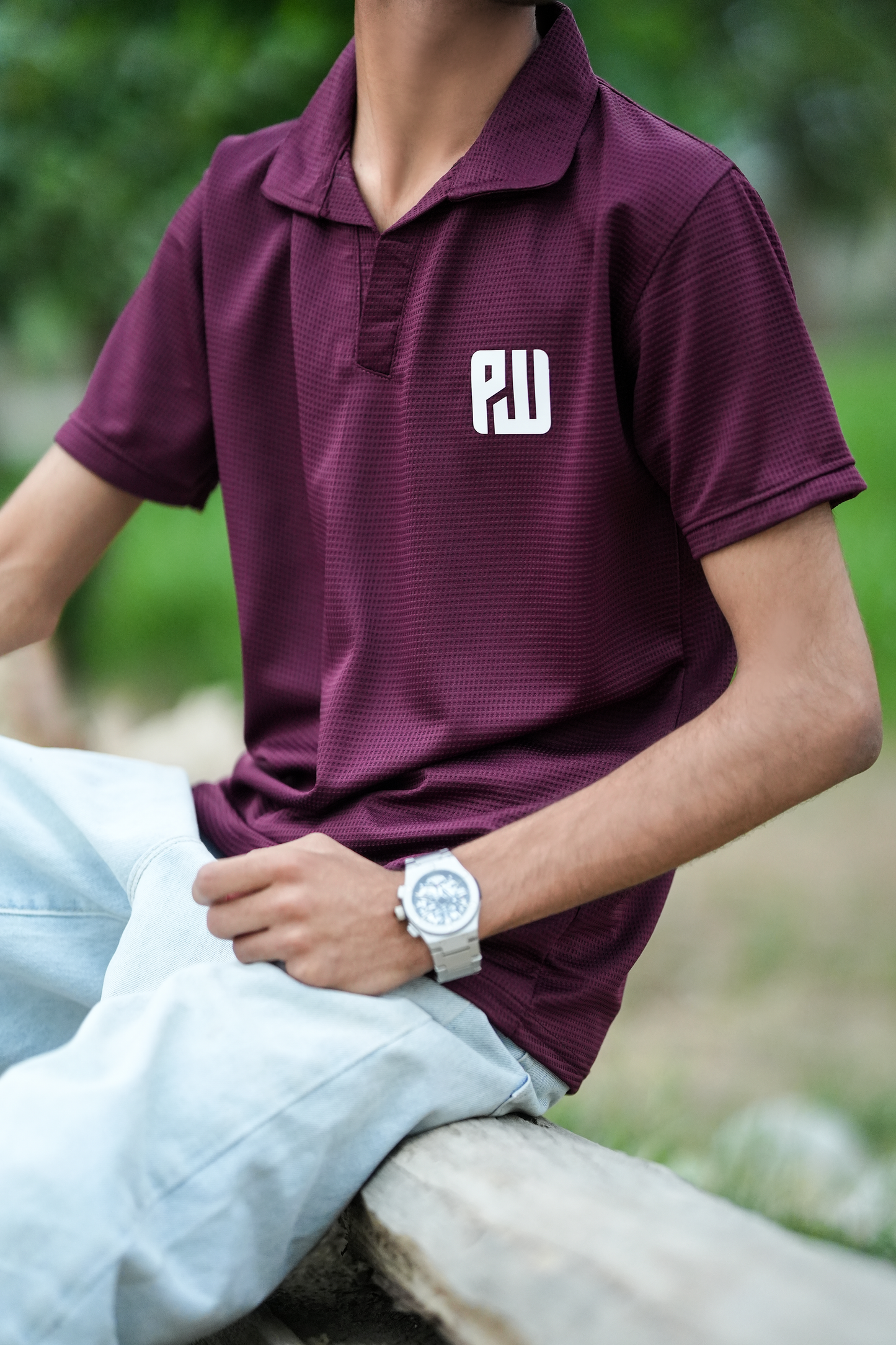 PW Classic Tee - Maroon
